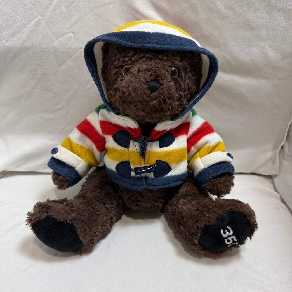 Hudsons Bay Company 350th Anniversary Teddy Bear Multistripe Fleece Coat 2020
